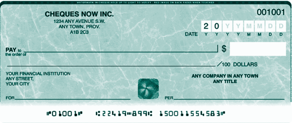 Image of a cheque